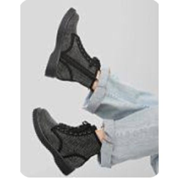 Madden Girl Shoes - Madden Girl Kurrt Combat Boots Black Lace-Up Ankle Boots Size 6